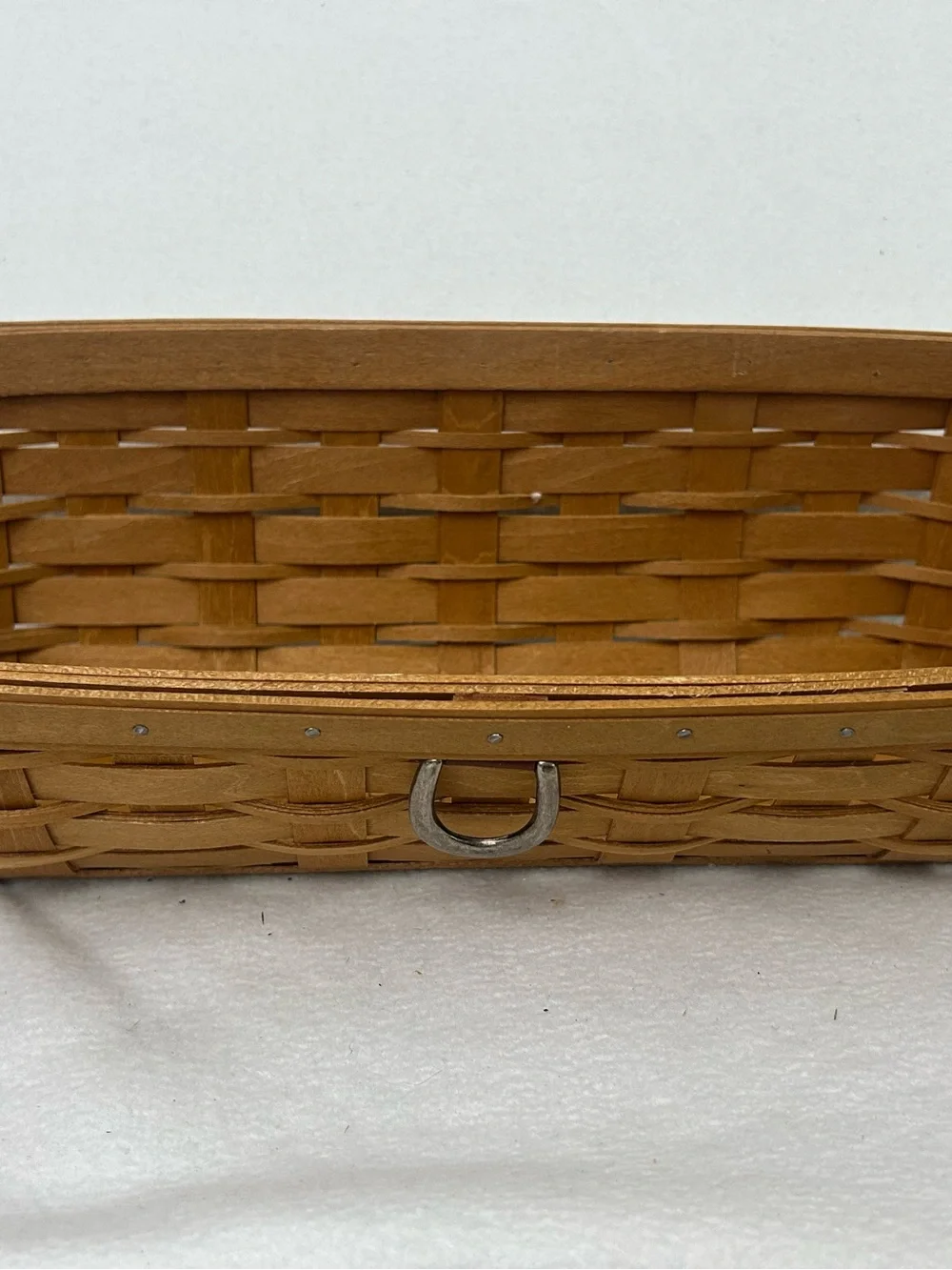 Longaberger 2009 Mail & Bill Organizer with horseshoe tie-on